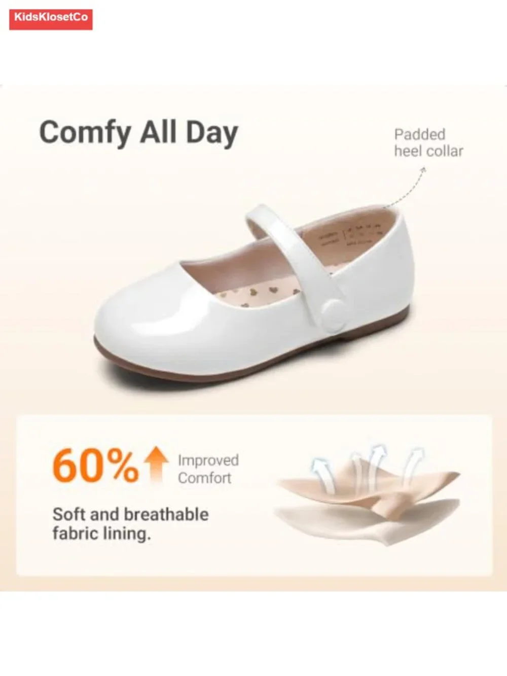 Girls Mary Jane Ballerina Flats with Roomy Toe Cushioned Flexible Dress Shoes